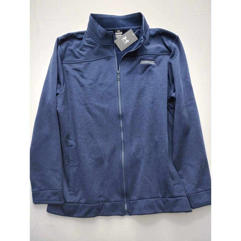 Under Armour AUBURN Men's XXL Blue Full Zip Storm Fleece Jacket Navy